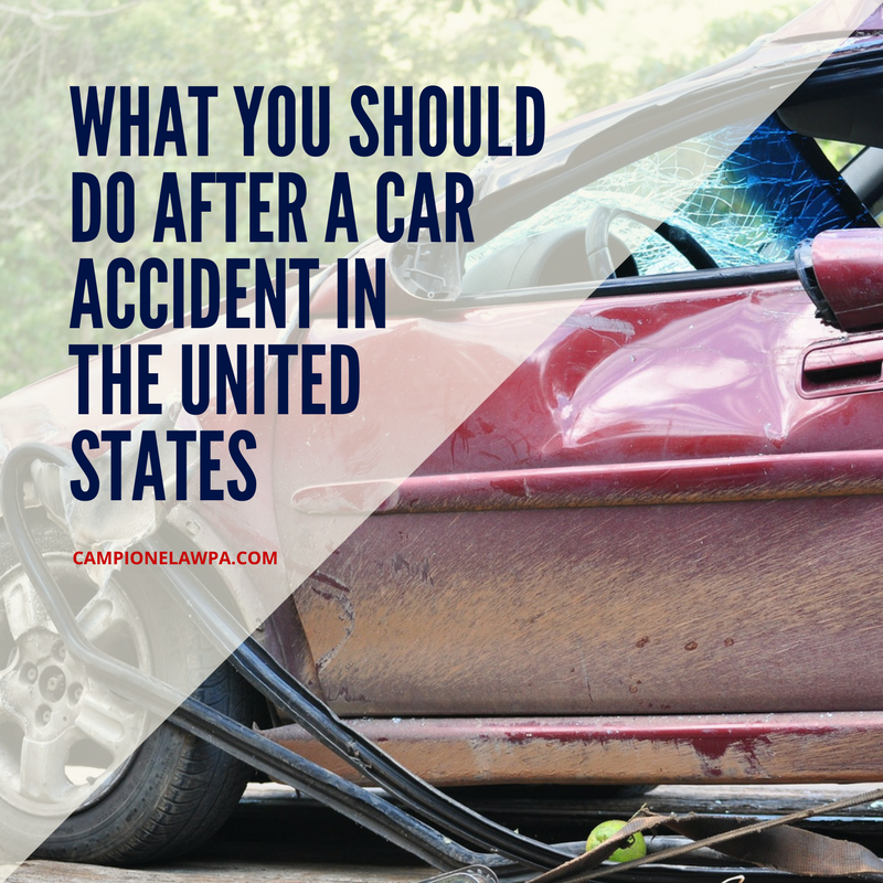 What you should do after a car accident in the United States